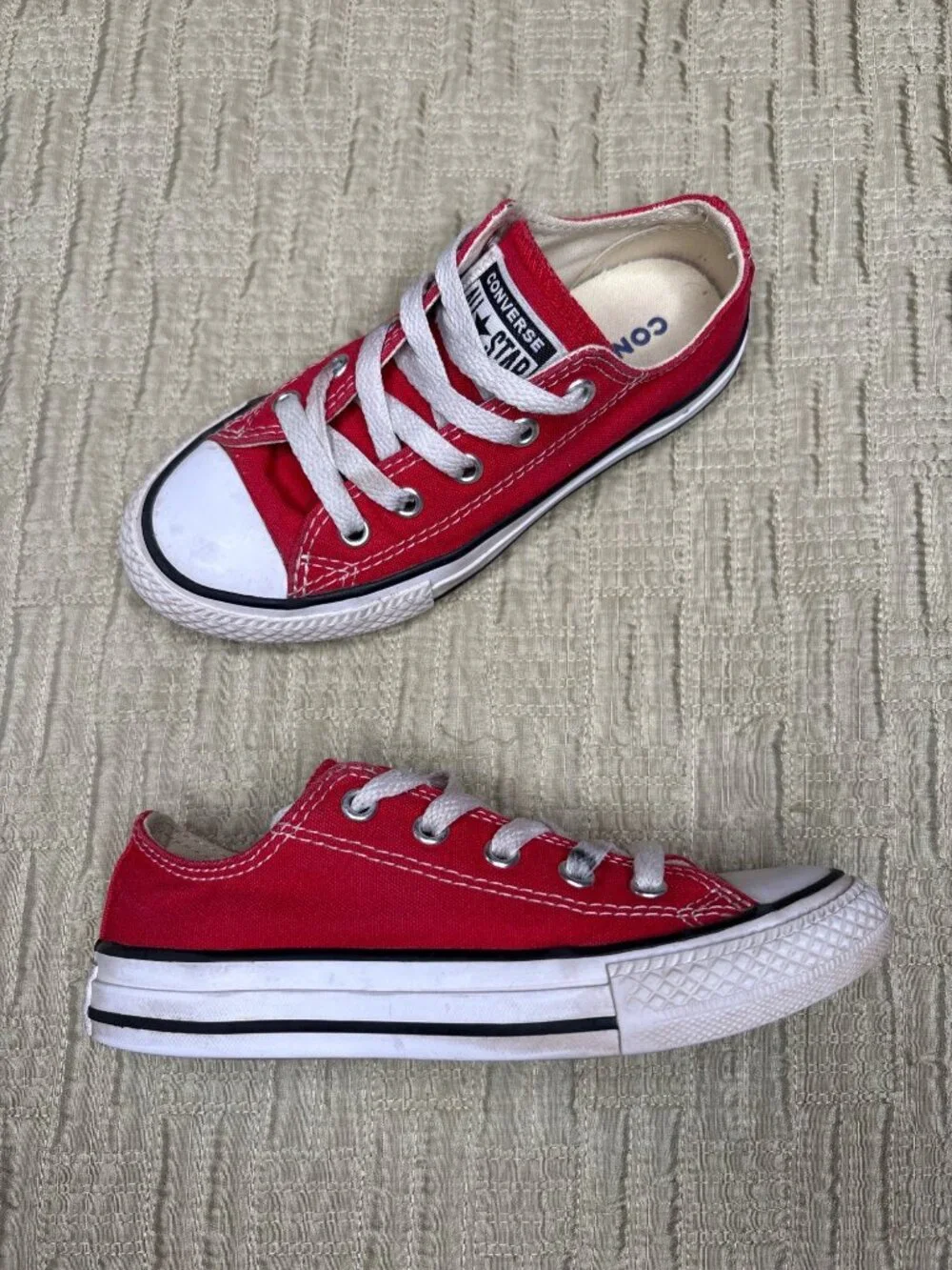 Little Kids' 12 Converse All Star Red Low Chuck Taylors